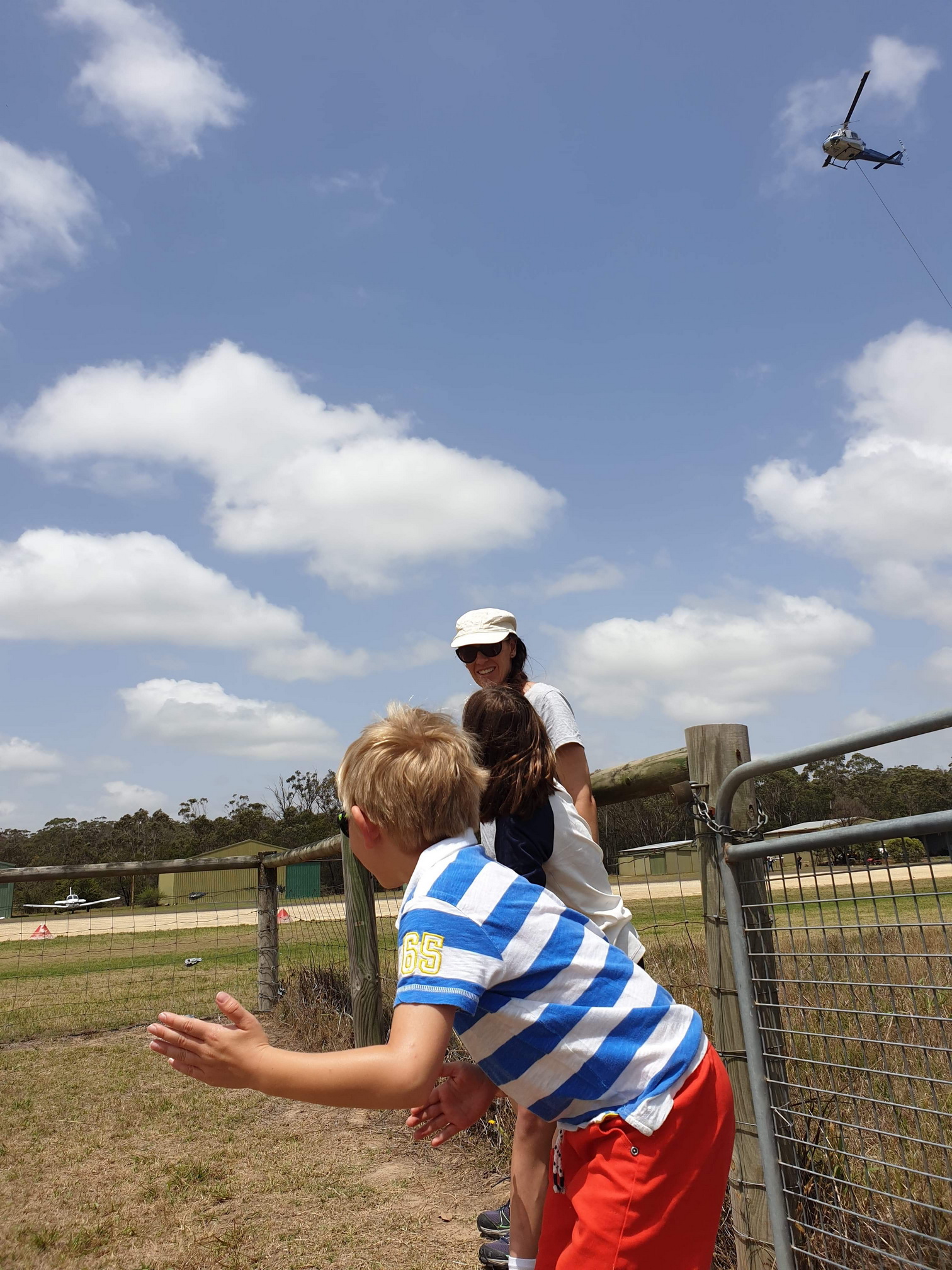a race against the helicopter - even with flashing lights and siren
